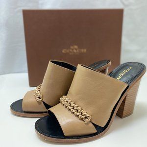 Coach Kylie Semi Matte Leather - Nude, Size 9